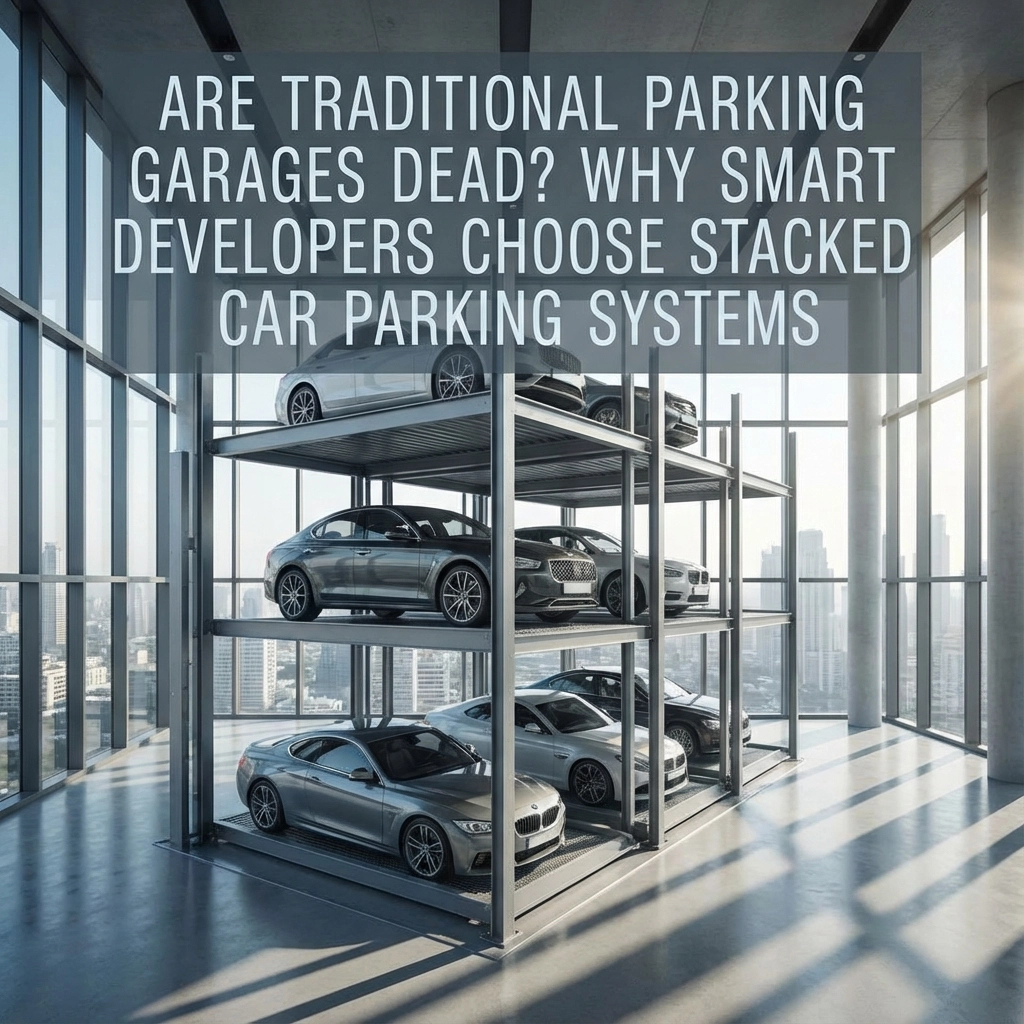 Semi-Automated Parking System Manufactured By OEM The Automated Parking Company, Are Traditional Parking Garages Dead? Why Smart Developers Choose Stacked Car Parking Systems