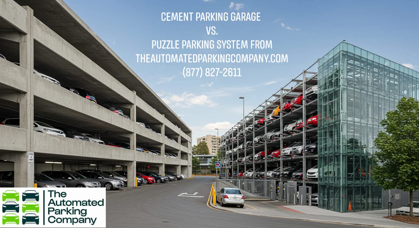 The $100k-Per-Spot Trap: Why Vertical Lift Parking Cost Less and is the 1-3 Year Depreciation Play for Smart CRE Investors. Conventional Parking Garage Structures Cost Around $100,000 per parking spot, wastes a lot of space and takes up to 29 years to depreciate the return on investment not to mention is less profitable in the long term because of maintenance expenses than vertical lift paring systems such as puzzle parking and car stackers and not as efficient as Robotic Parking Systems From The Automated Parking Company