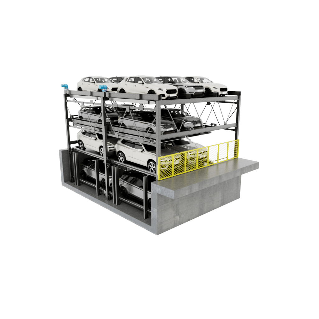 3 High 1 Deep Tandem Puzzle Parking System This 3 Level High, 1 Deep Tandem puzzle parking system offers three levels at grade with a min of 18’ clear to 22’ clear and a 6’-10” to 8’ pit depth depending on the size of autos deposited in the puzzle system. This puzzle parking solution can be designed and built as a tandem configuration. Efficient Puzzle Parking System for Independent Access The Automated Parking Company’s Puzzle car parking is a semi-automated system that allows each parking space to be independently accessed. Cars are stored and retrieved with lateral or vertical motion in an efficient puzzle car parking system. Unlike mechanical stacker parking, vehicles can be moved within the Puzzle parking system automatically ridding you of any need for attendants. Whether standalone structures or tandem configurations, this Puzzle parking system is extremely versatile. These systems are ideal for retrofit or new construction projects and can be built as part of existing or new developments to complement the overall look. Get Smart Parking Systems for Efficient and Convenient Parking Solutions Parking space is at a premium in all metro markets, but The Automated Parking Company is here to revolutionize parking with automated parking systems and robotic AGV parking solutions. We can help you enhance your property value and offer customers or residents a hassle-free and convenient parking experience that caters to the demands and challenges of modern urban living. Looking for efficient parking solutions? Contact us today for smart parking solutions designed for your needs. How puzzle parking works, Puzzle Parking User Guide, What is the meaning of puzzle parking? Stacked Parking Lifts, Modular, cost-effective. New builds & retrofits, Save 50% of space. No attendant needed, Up to 7 levels High Vertical Lift Puzzle Parking, EV charging available Parking Stacker System, Tower Parking System, Reduced construction cost, full access to all parking entrances and exits at ground level, Optimizing convenience and efficiency, Why Puzzle Parking Systems Are the Future of Parking, puzzle lift parking system is a vertical parking solution designed to optimize space usage without requiring more space or land. 3 High 2 Deep Puzzle Parking Lifts Vertical parking systems, 3 High 2 Deep Puzzle Parking Lifts Puzzle parking system, 3 High 2 Deep Puzzle Parking Lifts Semi-automated parking system, 3 High 2 Deep Puzzle Parking Lifts Car stacker parking system, 3 High 2 Deep Puzzle Parking Lifts Stacker parking system, 3 High 2 Deep Puzzle Parking Lifts Multilevel parking system, 3 High 2 Deep Puzzle Parking Lifts Tower parking system, 3 High 2 Deep Puzzle Parking Lifts Vehicle storage system, 3 High 2 Deep Puzzle Parking Lifts puzzle parking system, 1 high Tandem puzzle parking lift, 1x Tandem parking system, 1 High Tandem car stacker, 3 High 2 Deep Puzzle Parking Lifts semi-automated parking system, 3 High 2 Deep Puzzle Parking Lifts Vertical car parking system, 3 High 2 Deep Puzzle Parking Lifts Car elevator parking system, 3 High 2 Deep Puzzle Parking Lifts Space-saving parking system, 1 Level Tandem High-density parking solution, 3 High 2 Deep Puzzle Parking Lifts Compact parking system, 3 High 2 Deep Puzzle Parking Lifts Parking lift system, 3 High 2 Deep Puzzle Parking Lifts Car lift parking system, 3 High 2 Deep Puzzle Parking Lifts Mechanical stacker, 3 High 2 Deep Puzzle Parking Lifts Vehicle stacking system, 3 High 2 Deep Puzzle Parking Lifts Semi-automatic car parking, 3 High 2 Deep Puzzle Parking Lifts Rotary puzzle parking system, 1 Level High Tandem Puzzle car parking system, 3 High 2 Deep Puzzle Parking Lifts Overground puzzle parking, 3 High 2 Deep Puzzle Parking Lifts Underground parking lift, 3 High 2 Deep Puzzle Parking Lifts Multi-family parking solution, 3 High 2 Deep Puzzle Parking Lifts Office building parking solution, 3 High 2 Deep Puzzle Parking Lifts CRE Parking solution, 3 High 2 Deep Puzzle Parking Lifts maximizing parking capacity, 3 High 2 Deep Puzzle Parking Lifts Stacked Parking, Hotel Parking Solutions, Airport Parking Solutions