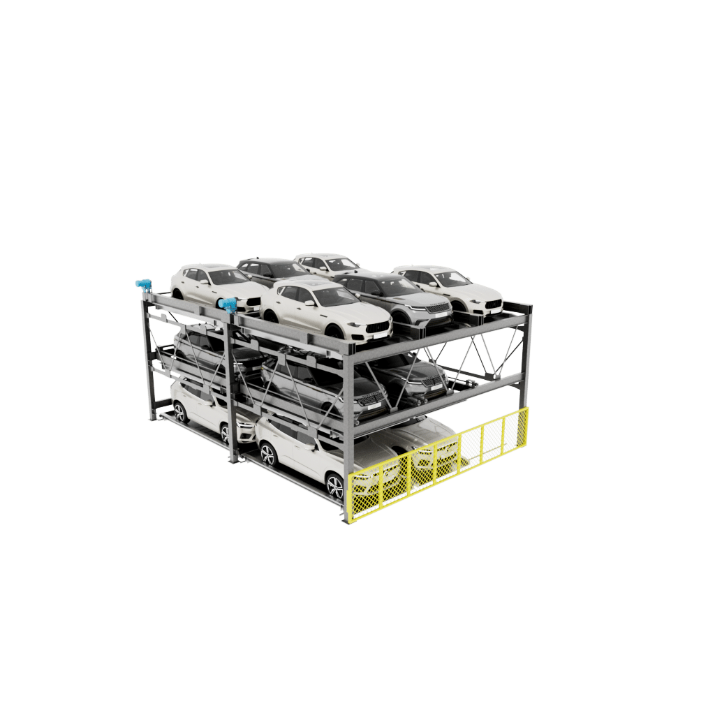 3 High Tandem Puzzle Parking System This 3 Level High Tandem puzzle parking system solution offers three levels at grade with a min of 18’ clear to 22’ clear depending on the size of autos deposited in the system. This solution can be designed as a tandem configuration. This puzzle parking solution can be designed and built as a stand-alone parking structure. Efficient Puzzle Parking System for Independent Access The Automated Parking Company’s Puzzle car parking is a semi-automated system that allows each parking space to be independently accessed. Cars are stored and retrieved with lateral or vertical motion in an efficient puzzle car parking system. Unlike mechanical stacker parking, vehicles can be moved within the Puzzle parking system automatically ridding you of any need for attendants. Whether standalone structures or tandem configurations, this Puzzle parking system is extremely versatile. These systems are ideal for retrofit or new construction projects and can be built as part of existing or new developments to complement the overall look. Get Smart Parking Systems for Efficient and Convenient Parking Solutions Parking space is at a premium in all metro markets, but The Automated Parking Company is here to revolutionize parking with automated parking systems and robotic AGV parking solutions. We can help you enhance your property value and offer customers or residents a hassle-free and convenient parking experience that caters to the demands and challenges of modern urban living. Looking for efficient parking solutions? Contact us today for smart parking solutions designed for your needs. How puzzle parking works, Puzzle Parking User Guide, What is the meaning of puzzle parking? Stacked Parking Lifts, Modular, cost-effective. New builds & retrofits, Save 50% of space. No attendant needed, Up to 7 levels High Vertical Lift Puzzle Parking, EV charging available Parking Stacker System, Tower Parking System, Reduced construction cost, full access to all parking entrances and exits at ground level, Optimizing convenience and efficiency, Why Puzzle Parking Systems Are the Future of Parking, puzzle lift parking system is a vertical parking solution designed to optimize space usage without requiring more space or land 3 High Tandem Puzzle Parking Lifts Vertical parking systems, 3 High Tandem Puzzle Parking Lifts Puzzle parking system, 3 High Tandem Puzzle Parking Lifts Semi-automated parking system, 3 High Tandem Puzzle Parking Lifts Car stacker parking system, 3 High Tandem Puzzle Parking Lifts Stacker parking system, 3 High Tandem Puzzle Parking Lifts Multilevel parking system, 3 High Tandem Puzzle Parking Lifts Tower parking system, 3 High Tandem Puzzle Parking Lifts Vehicle storage system, 3 High Tandem Puzzle Parking Lifts puzzle parking system, 1 high Tandem puzzle parking lift, 1x Tandem parking system, 1 High Tandem car stacker, 3 High Tandem Puzzle Parking Lifts semi-automated parking system, 3 High Tandem Puzzle Parking Lifts Vertical car parking system, 3 High Tandem Puzzle Parking Lifts Car elevator parking system, 3 High Tandem Puzzle Parking Lifts Space-saving parking system, 1 Level Tandem High-density parking solution, 3 High Tandem Puzzle Parking Lifts Compact parking system, 3 High Tandem Puzzle Parking Lifts Parking lift system, 3 High Tandem Puzzle Parking Lifts Car lift parking system, 3 High Tandem Puzzle Parking Lifts Mechanical stacker, 3 High Tandem Puzzle Parking Lifts Vehicle stacking system, 3 High Tandem Puzzle Parking Lifts Semi-automatic car parking, 3 High Tandem Puzzle Parking Lifts Rotary puzzle parking system, 1 Level High Tandem Puzzle car parking system, 3 High Tandem Puzzle Parking Lifts Overground puzzle parking, 3 High Tandem Puzzle Parking Lifts Underground parking lift, 3 High Tandem Puzzle Parking Lifts Multi-family parking solution, 3 High Tandem Puzzle Parking Lifts Office building parking solution, 3 High Tandem Puzzle Parking Lifts CRE Parking solution, 3 High Tandem Puzzle Parking Lifts maximizing parking capacity, 3 High Tandem Puzzle Parking Lifts Stacked Parking, Hotel Parking Solutions, Airport Parking Solutions