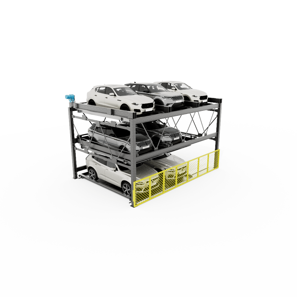 3 High Puzzle Parking System This 3 Level High puzzle parking system solution offers three levels at grade with a min of 18’ clear to 22’ clear depending on the size of autos deposited in the system. This solution can be designed as a tandem configuration. This puzzle parking solution can be designed and built as a stand-alone parking structure. Efficient Puzzle Parking System for Independent Access The Automated Parking Company’s Puzzle car parking is a semi-automated system that allows each parking space to be independently accessed. Cars are stored and retrieved with lateral or vertical motion in an efficient puzzle car parking system. Unlike mechanical stacker parking, vehicles can be moved within the Puzzle parking system automatically ridding you of any need for attendants. Whether standalone structures or tandem configurations, this Puzzle parking system is extremely versatile. These systems are ideal for retrofit or new construction projects and can be built as part of existing or new developments to complement the overall look. Get Smart Parking Systems for Efficient and Convenient Parking Solutions Parking space is at a premium in all metro markets, but The Automated Parking Company is here to revolutionize parking with automated parking systems and robotic AGV parking solutions. We can help you enhance your property value and offer customers or residents a hassle-free and convenient parking experience that caters to the demands and challenges of modern urban living. Looking for efficient parking solutions? Contact us today for smart parking solutions designed for your needs. How puzzle parking works, Puzzle Parking User Guide, What is the meaning of puzzle parking? Stacked Parking Lifts, Modular, cost-effective. New builds & retrofits, Save 50% of space. No attendant needed, Up to 7 levels High Vertical Lift Puzzle Parking, EV charging available Parking Stacker System, Tower Parking System, Reduced construction cost, full access to all parking entrances and exits at ground level, Optimizing convenience and efficiency, Why Puzzle Parking Systems Are the Future of Parking, puzzle lift parking system is a vertical parking solution designed to optimize space usage without requiring more space or land 3 High Puzzle Parking Lifts Vertical parking systems, 3 High Puzzle Parking Lifts Puzzle parking system, 3 High Puzzle Parking Lifts Semi-automated parking system, 3 High Puzzle Parking Lifts Car stacker parking system, 3 High Puzzle Parking Lifts Stacker parking system, 3 High Puzzle Parking Lifts Multilevel parking system, 3 High Puzzle Parking Lifts Tower parking system, 3 High Puzzle Parking Lifts Vehicle storage system, 3 High Puzzle Parking Lifts puzzle parking system, 1 high Tandem puzzle parking lift, 1x Tandem parking system, 1 High Tandem car stacker, 3 High Puzzle Parking Lifts semi-automated parking system, 3 High Puzzle Parking Lifts Vertical car parking system, 3 High Puzzle Parking Lifts Car elevator parking system, 3 High Puzzle Parking Lifts Space-saving parking system, 1 Level Tandem High-density parking solution, 3 High Puzzle Parking Lifts Compact parking system, 3 High Puzzle Parking Lifts Parking lift system, 3 High Puzzle Parking Lifts Car lift parking system, 3 High Puzzle Parking Lifts Mechanical stacker, 3 High Puzzle Parking Lifts Vehicle stacking system, 3 High Puzzle Parking Lifts Semi-automatic car parking, 3 High Puzzle Parking Lifts Rotary puzzle parking system, 1 Level High Tandem Puzzle car parking system, 3 High Puzzle Parking Lifts Overground puzzle parking, 3 High Puzzle Parking Lifts Underground parking lift, 3 High Puzzle Parking Lifts Multi-family parking solution, 3 High Puzzle Parking Lifts Office building parking solution, 3 High Puzzle Parking Lifts CRE Parking solution, 3 High Puzzle Parking Lifts maximizing parking capacity, 3 High Puzzle Parking Lifts Stacked Parking, Hotel Parking Solutions, Airport Parking Solutions