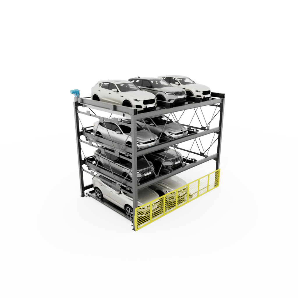 4 High Puzzle Parking System This 4 Level High puzzle parking system offers four levels at grade with a min of 24’ clear to 26’ clear depending on the size of autos deposited in the system. This solution can be designed as a tandem configuration. This puzzle parking system can be designed as a stand-alone structure. Efficient Puzzle Parking System for Independent Access The Automated Parking Company’s Puzzle car parking is a semi-automated system that allows each parking space to be independently accessed. Cars are stored and retrieved with lateral or vertical motion in an efficient puzzle car parking system. Unlike mechanical stacker parking, vehicles can be moved within the Puzzle parking system automatically ridding you of any need for attendants. Whether standalone structures or tandem configurations, this Puzzle parking system is extremely versatile. These systems are ideal for retrofit or new construction projects and can be built as part of existing or new developments to complement the overall look. Get Smart Parking Systems for Efficient and Convenient Parking Solutions Parking space is at a premium in all metro markets, but The Automated Parking Company is here to revolutionize parking with automated parking systems and robotic AGV parking solutions. We can help you enhance your property value and offer customers or residents a hassle-free and convenient parking experience that caters to the demands and challenges of modern urban living. Looking for efficient parking solutions? Contact us today for smart parking solutions designed for your needs. How puzzle parking works, Puzzle Parking User Guide, What is the meaning of puzzle parking? Stacked Parking Lifts, Modular, cost-effective. New builds & retrofits, Save 50% of space. No attendant needed, Up to 7 levels High Vertical Lift Puzzle Parking, EV charging available Parking Stacker System, Tower Parking System, Reduced construction cost, full access to all parking entrances and exits at ground level, Optimizing convenience and efficiency, Why Puzzle Parking Systems Are the Future of Parking, puzzle lift parking system is a vertical parking solution designed to optimize space usage without requiring more space or land 4 Level High Vertical parking systems, 4 Level High Puzzle parking system, 4 Level High Semi-automated parking system, 4 Level High Car stacker parking system, 4 Level High Stacker parking system, 4 Level High Multilevel parking system, 4 Level High Tower parking system, 4 Level High Vehicle storage system, 4 Level High puzzle parking system, 1 high Tandem puzzle parking lift, 1x Tandem parking system, 1 High Tandem car stacker, 4 Level High semi-automated parking system, 4 Level High Vertical car parking system, 4 Level High Car elevator parking system, 4 Level High Space-saving parking system, 1 Level Tandem High-density parking solution, 4 Level High Compact parking system, 4 Level High Parking lift system, 4 Level High Car lift parking system, 4 Level High Mechanical stacker, 4 Level High Vehicle stacking system, 4 Level High Semi-automatic car parking, 4 Level High Rotary puzzle parking system, 1 Level High Tandem Puzzle car parking system, 4 Level High Overground puzzle parking, 4 Level High Underground parking lift, 4 Level High Multi-family parking solution, 4 Level High Office building parking solution, 4 Level High CRE Parking solution, 4 Level High maximizing parking capacity, 4 Level High Stacked Parking, Hotel Parking Solutions, Airport Parking Solutions