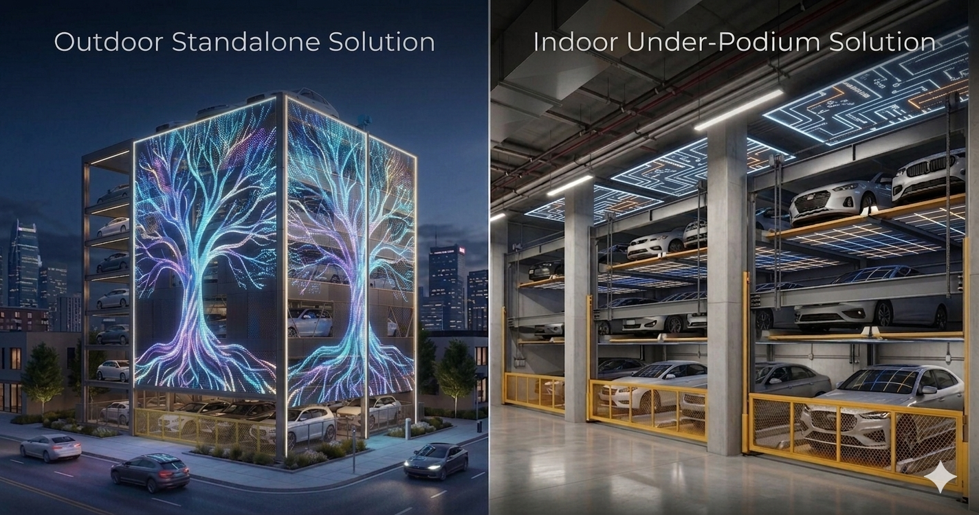Indoor and Outdoor Puzzle Parking Systems from 1 Level high, 2 Level High, 3 Level High, 4 Level High, 5 Level High, 6 Level High, 7 Level High Puzzle Parking Systems from The Automated Parking Company

Automated Parking, Robotic Parking, Robotic Valet Parking, AGV Parking Systems, 1 High Puzzle Parking System, 2 High Puzzle Parking System, 3 High Puzzle Parking System, 4 High Puzzle Parking System, 5 High Puzzle Parking System, 6 High Puzzle Parking System, 7 High Puzzle Parking System, Car Stacker Manufacturer, Car Stacker, Double Car Stacker, Triple Car Stacker, Quadruple Car Stacker, Pit Stacker Car Storage Solutions By TheAutomatedParkingCompany.com, Vertical Reciprocal Conveyor or Car Elevator, Car Turntables, Bike Rack